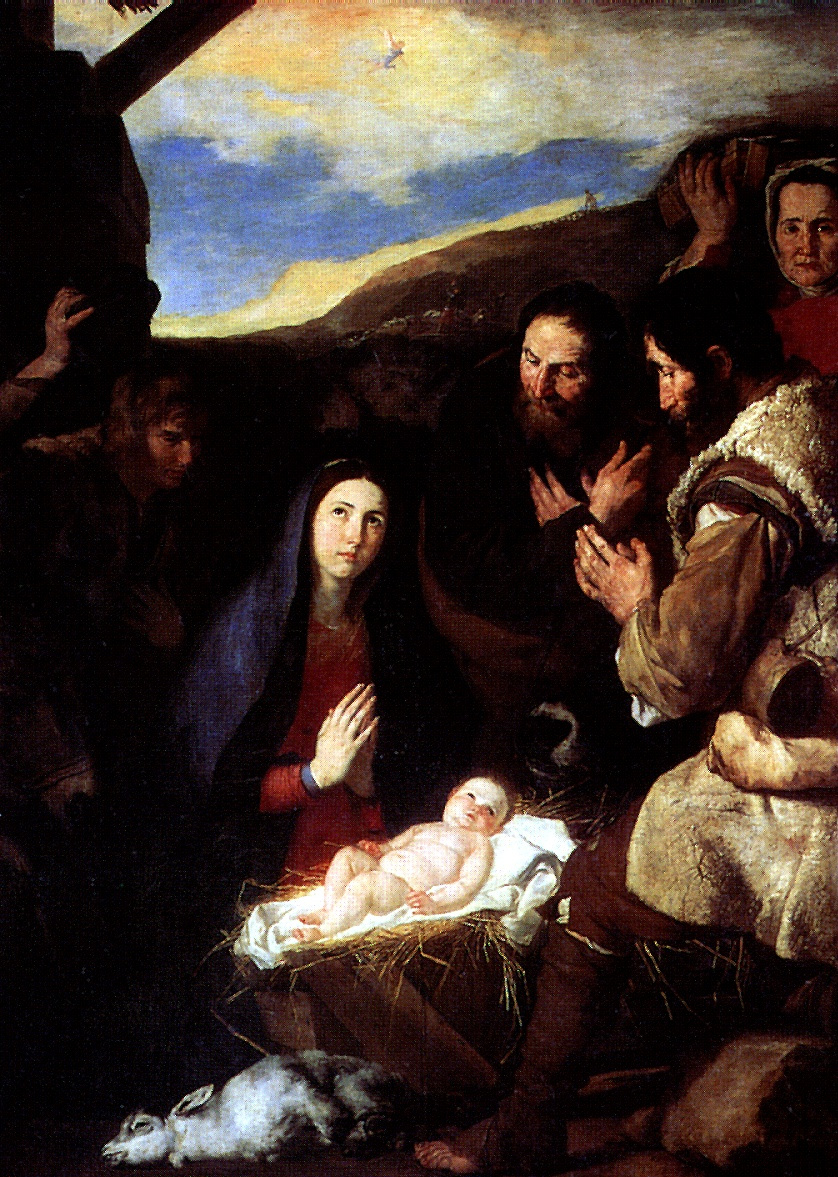 Jose de Ribera. The adoration of the shepherds