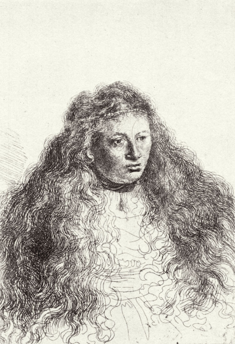 Рембрандт Харменс ван Рейн. Женщина с распущенными волосами (Саския)