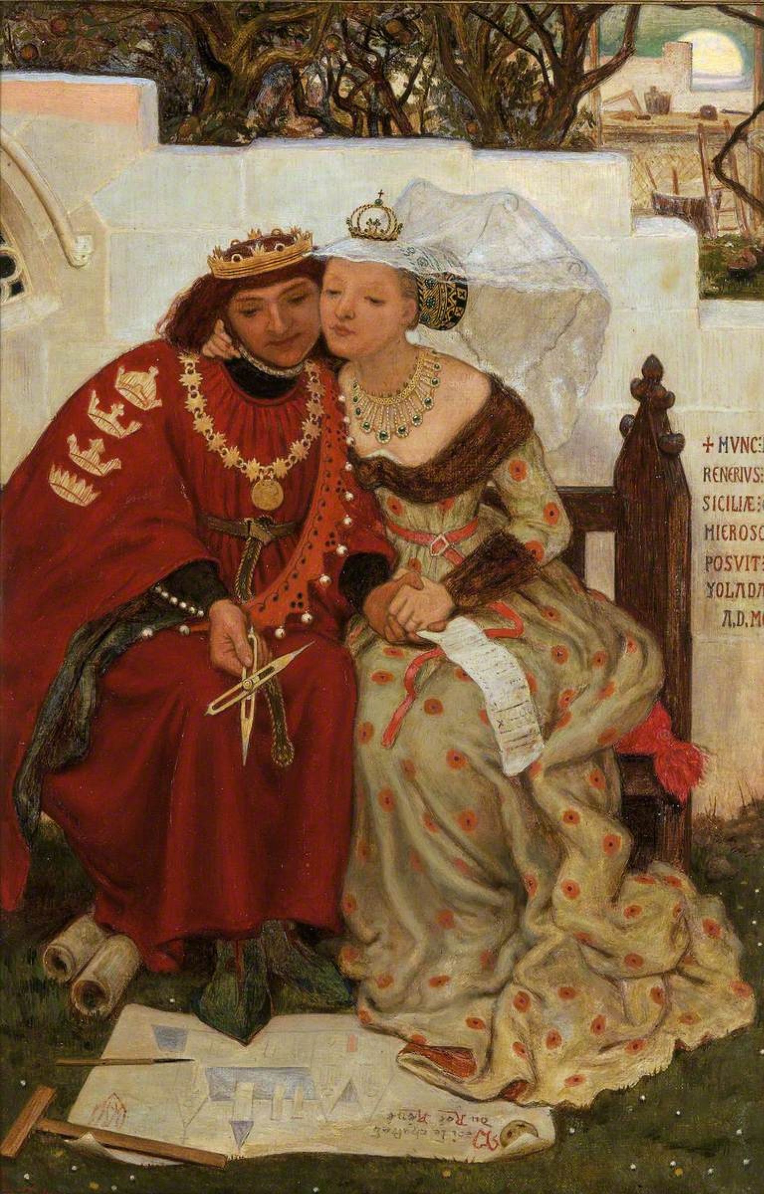 Honeymoon of king Rene, 1864, 35×54 cm by Ford Madox Brown: History,  Analysis & Facts | Arthive