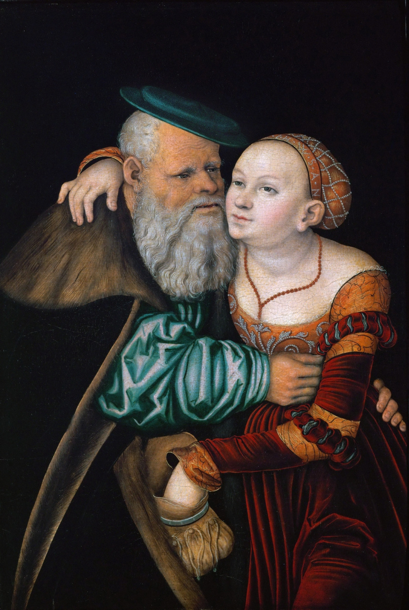 Lucas Cranach the Elder. The courtesan and the old man