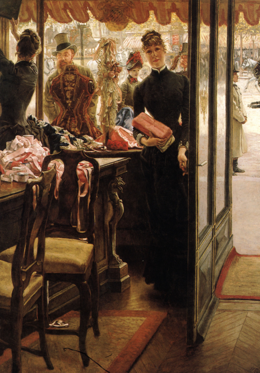 James Tissot. The girl in the shop