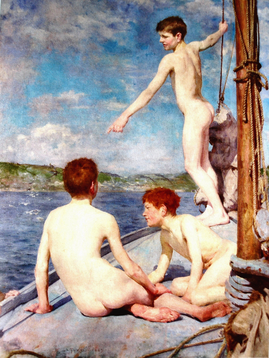 Tuke Henry Scott. 1858-1929. The Bathers, 1889