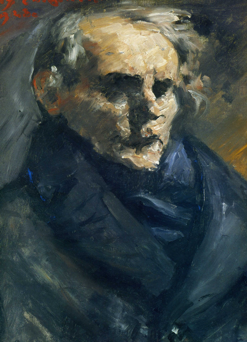 Lovis Corinth. Portrait of the artist burnt Grunwald