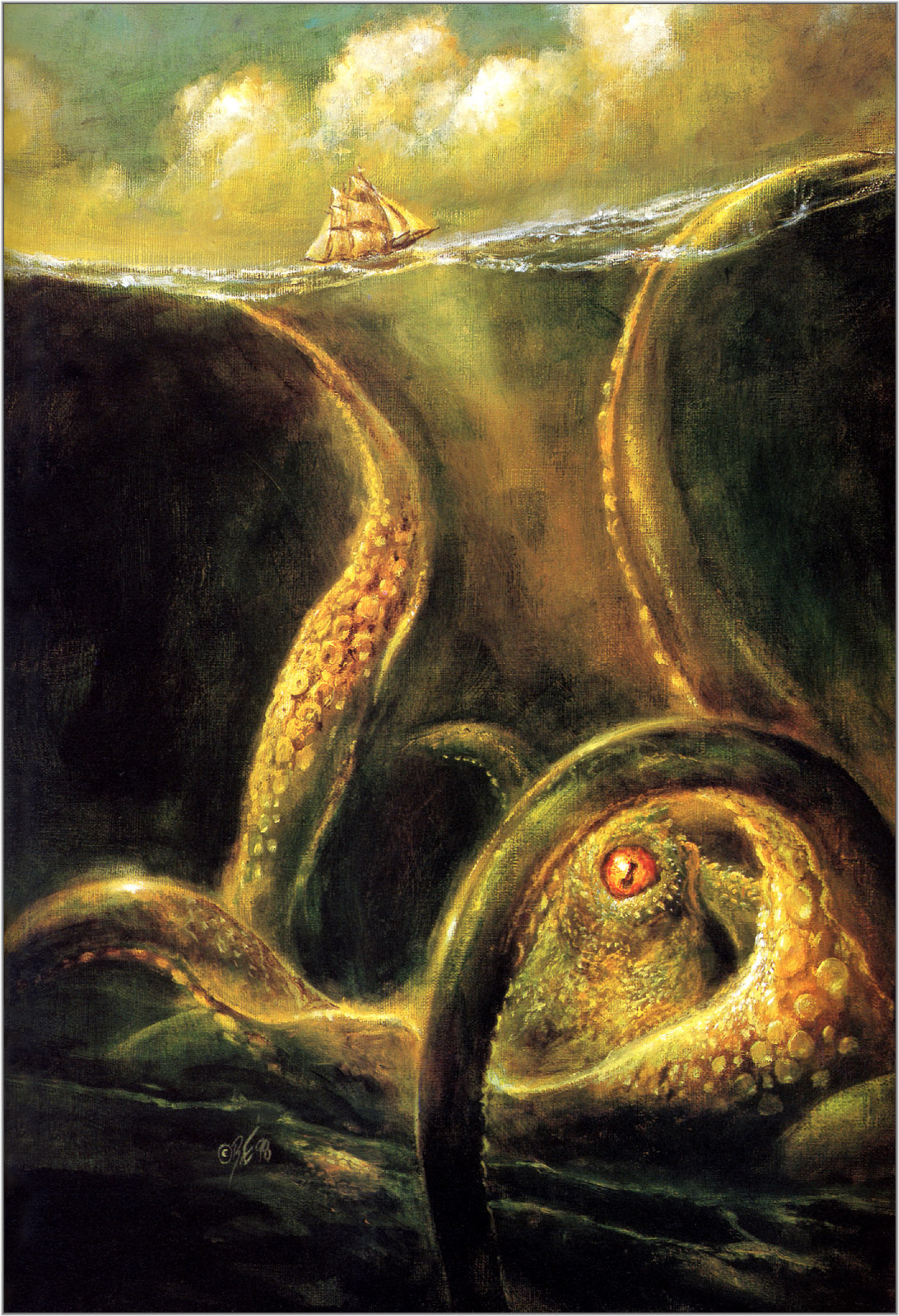 Bob Eggleton The Kraken wakes: Description of the artwork | Arthive