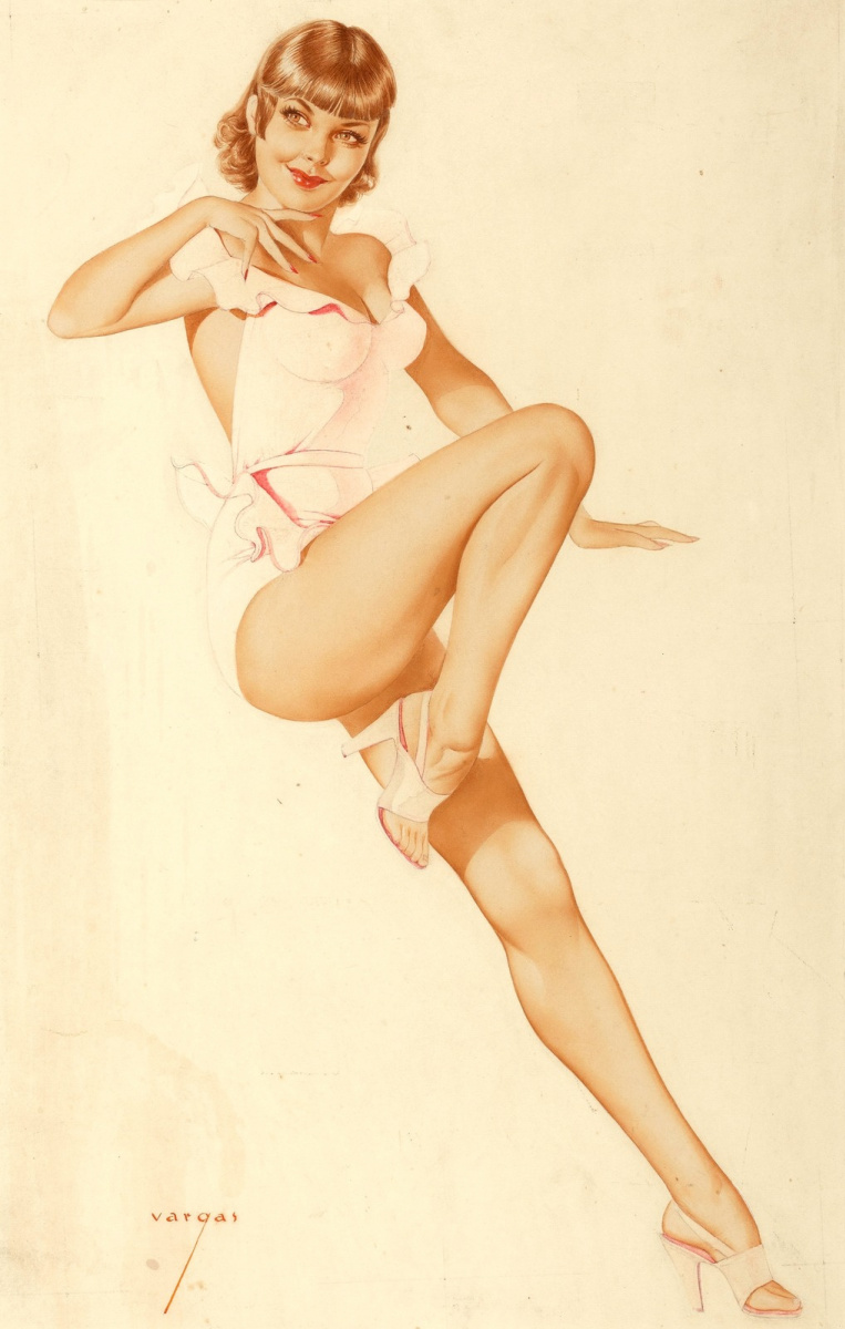 Alberto Vargas. Illustration from playing cards.
