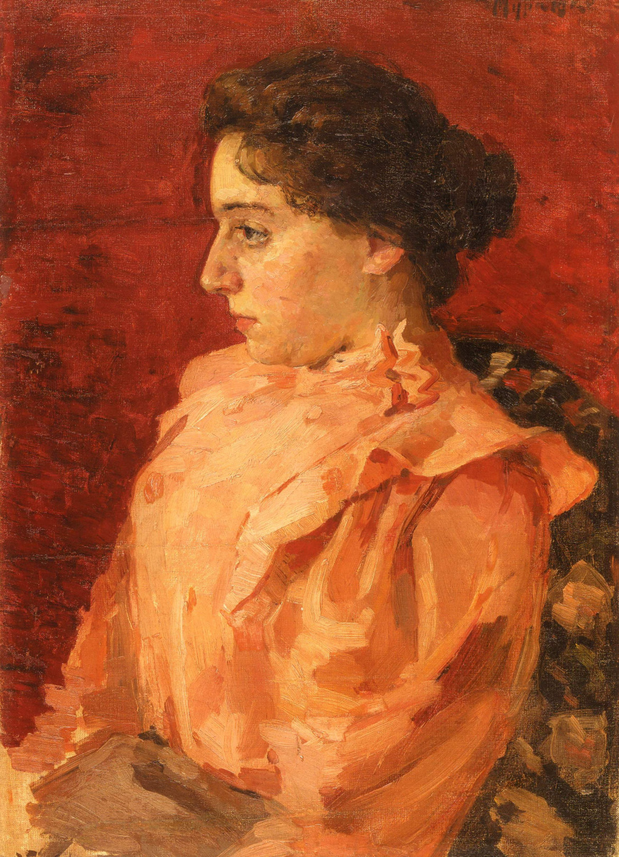 Alexander Murashko. The girl in the pink blouse. Portrait Of Z. Akinini