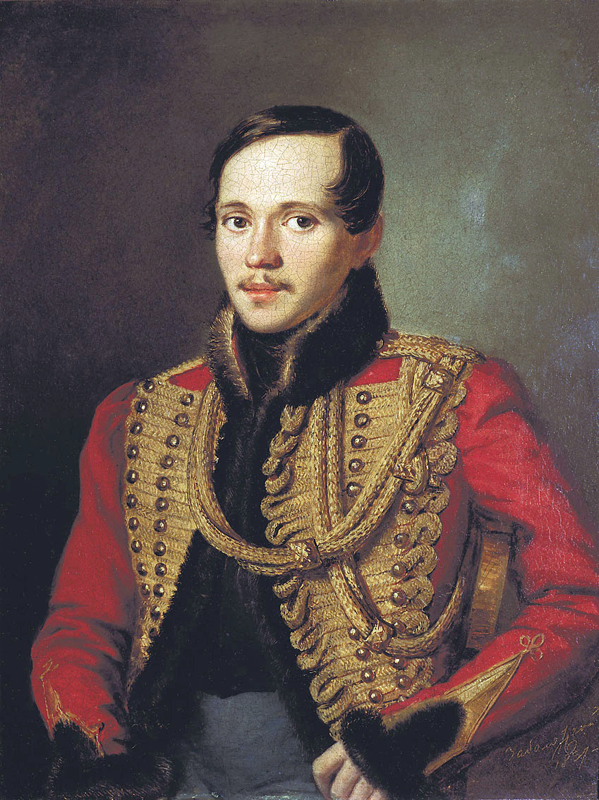 Peter Efremovich Zabolotsky. Portrait of the poet Mikhail Yuryevich Lermontov