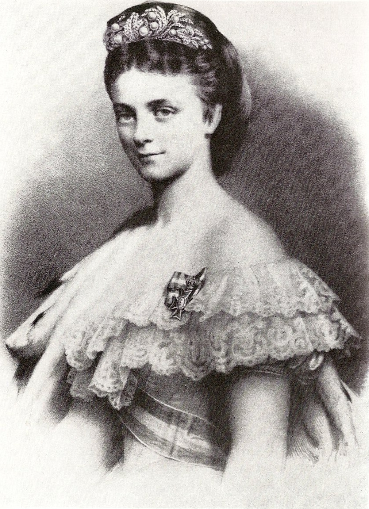 Unknown artist. Sophia Charlotte Augustus of Bavaria, bride of Ludwig II after an engagement break
