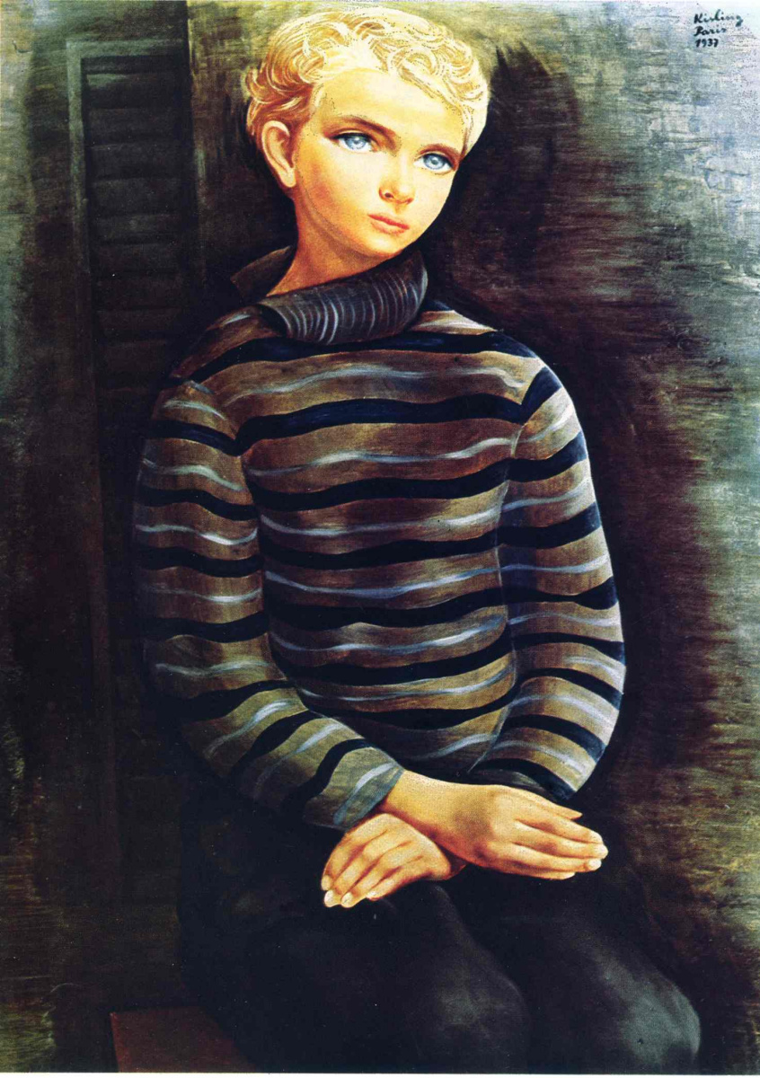 Moses Kisling. The blue-eyed boy