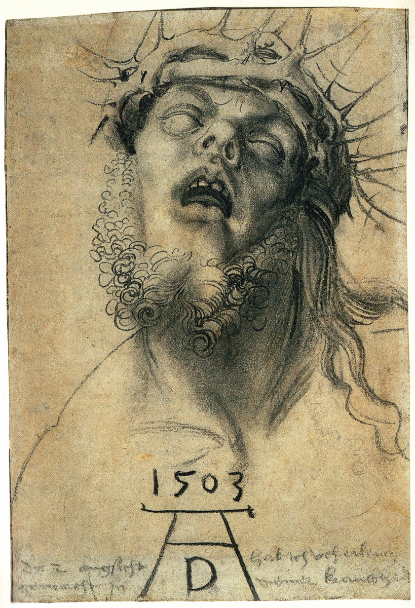 Albrecht Dürer. Christ in crown of thorns