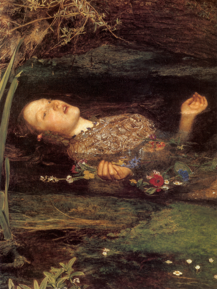 John Everett Millais. Ophelia. Fragment