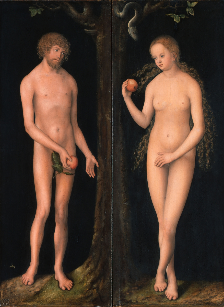 Lucas Cranach the Elder. Adam and eve