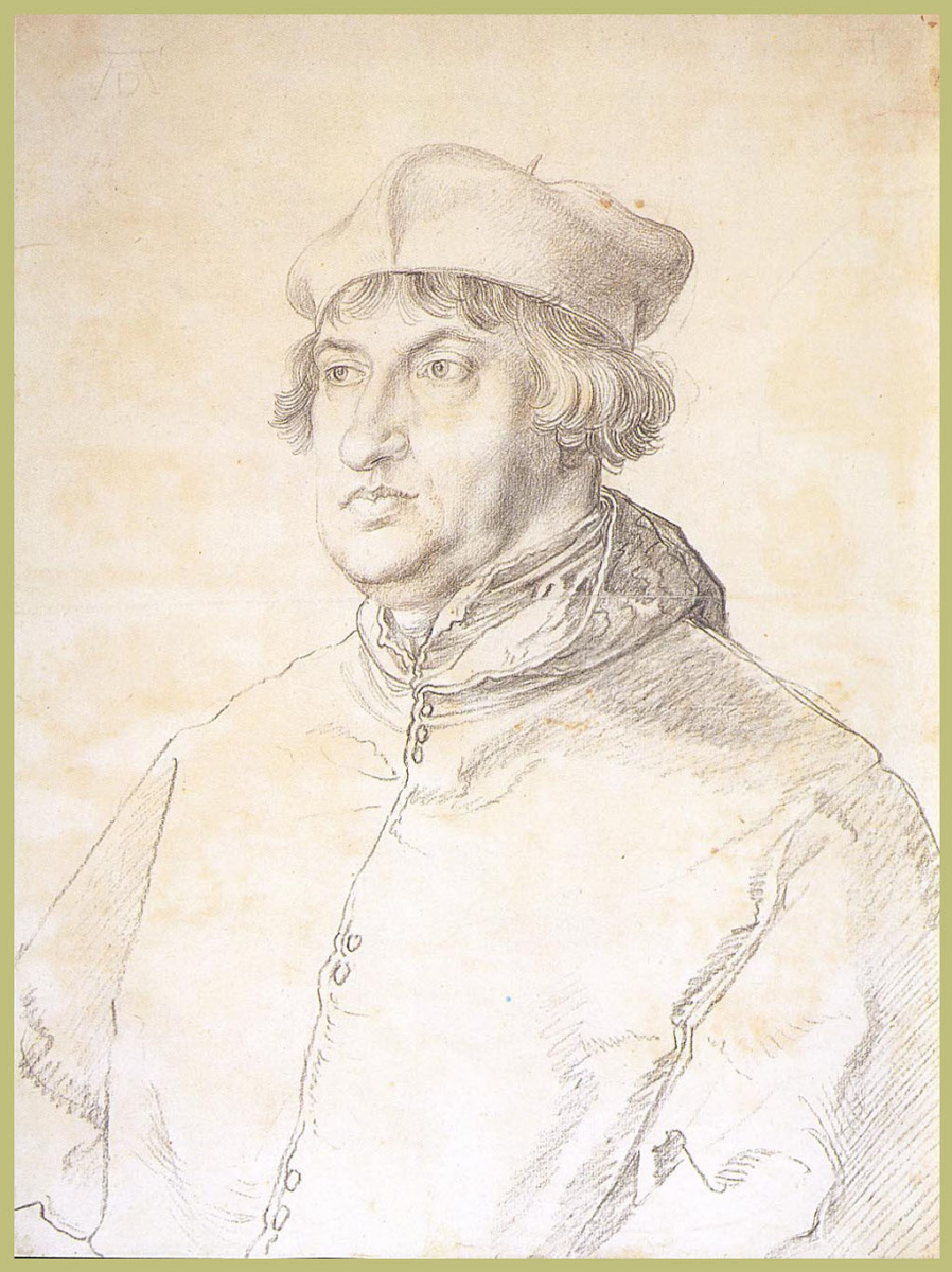 Albrecht Dürer. Portrait of cardinal Albrecht of Brandenburg