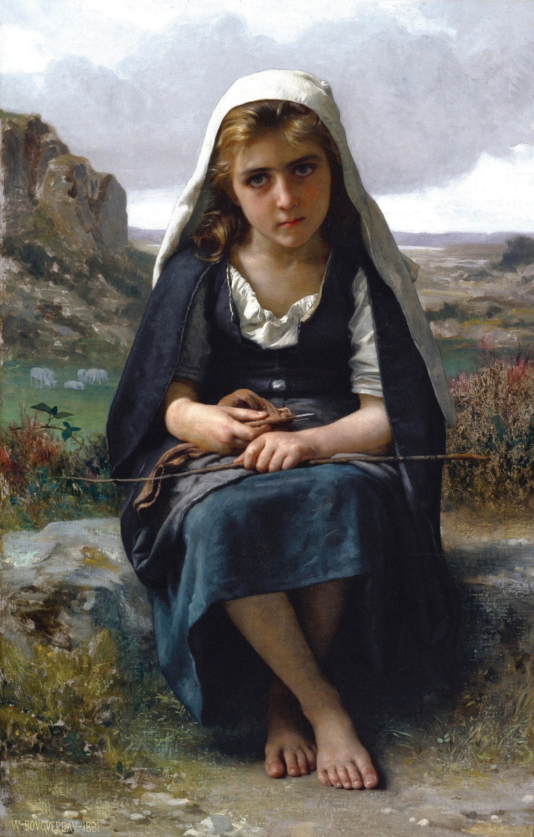 William-Adolphe Bouguereau. Shepherdess