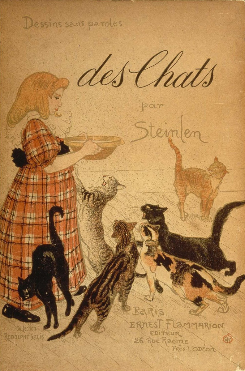 Theophile-Alexander Steinlen. Cats: pictures without words.