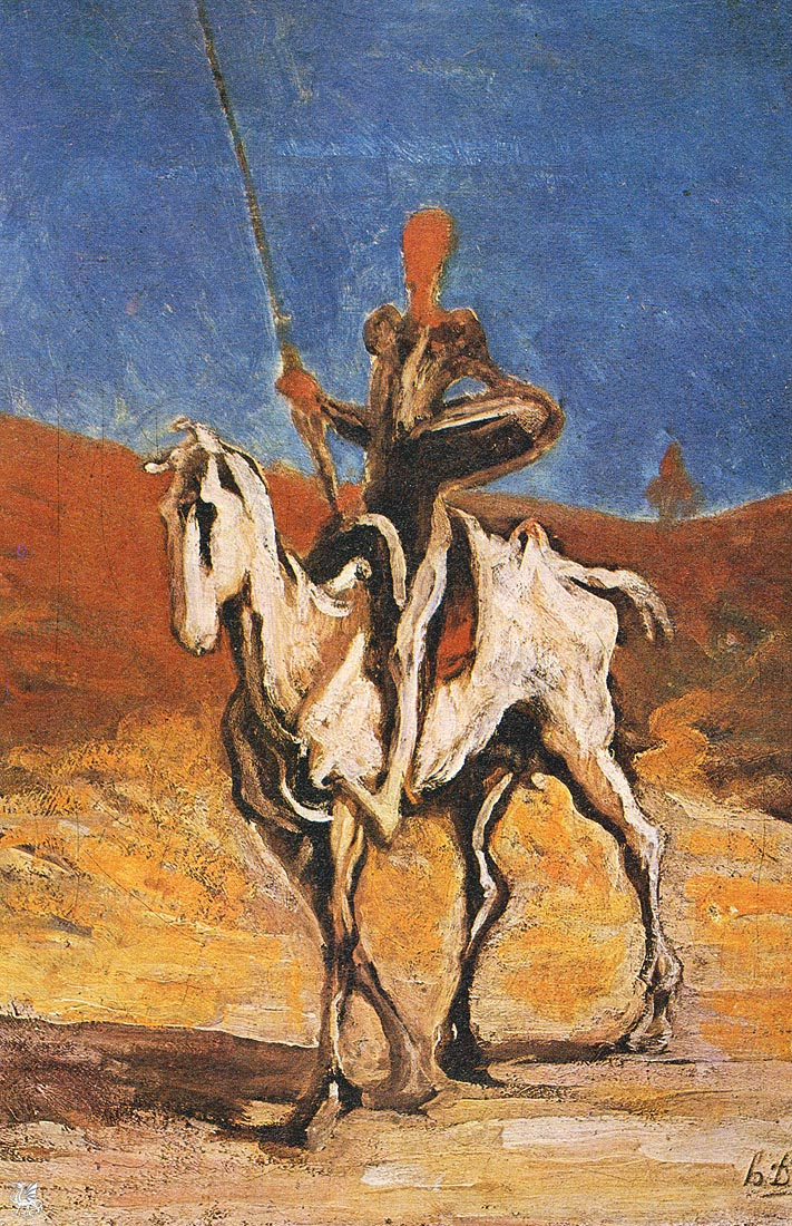 Honore Daumier. Don Quixote