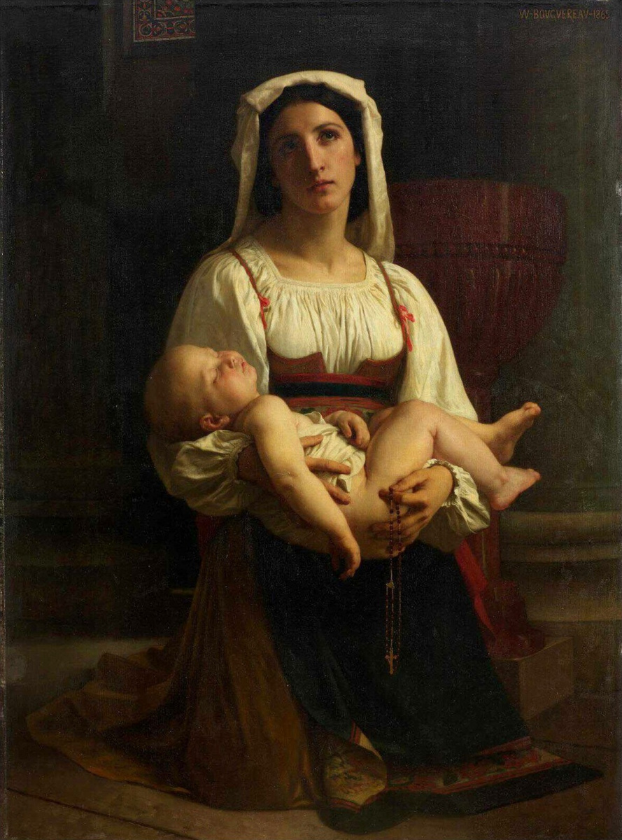 William-Adolphe Bouguereau. Gebet Unserer Lieben Frau