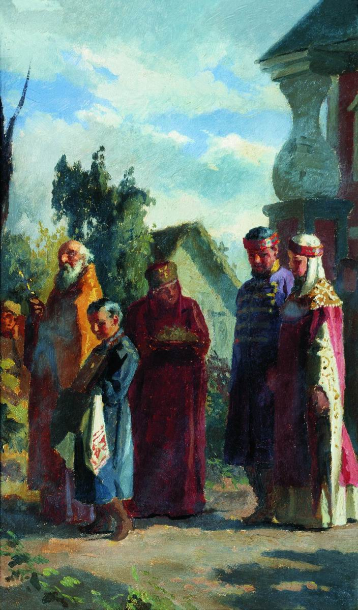 Nikolai Vasilyevich Nevrev. Wedding procession.