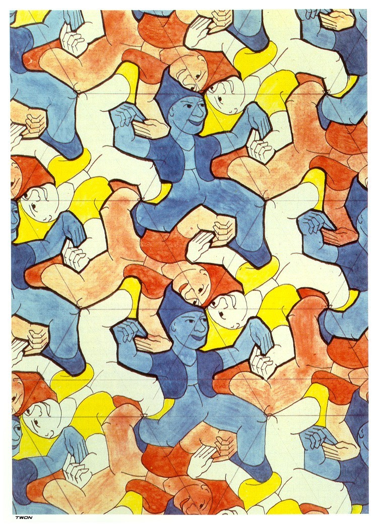 Maurits Cornelis Escher. Clowns (No. 21)
