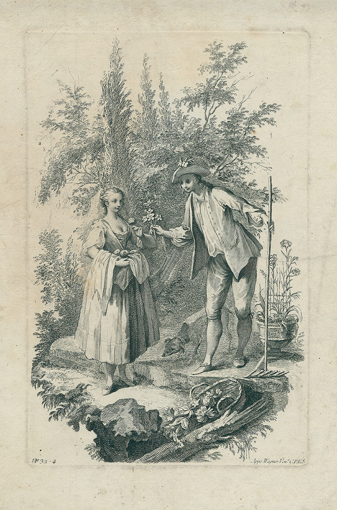 Unknown engraver. Allegory of the land. From the series “The Four Elements”