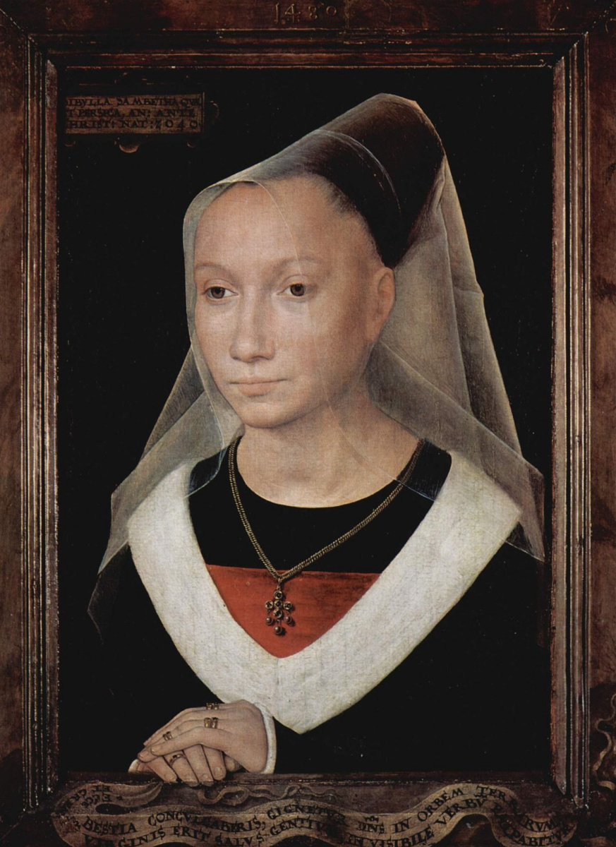 Hans Memling. Portrait of a young woman (Larin Morel)