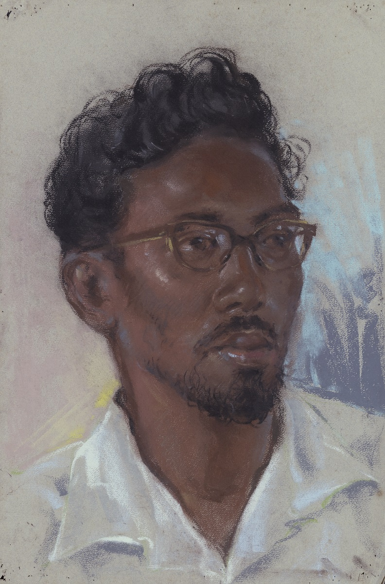 Lim Cheng Hoe. [Not titled] (Portrait of a Malay Man)