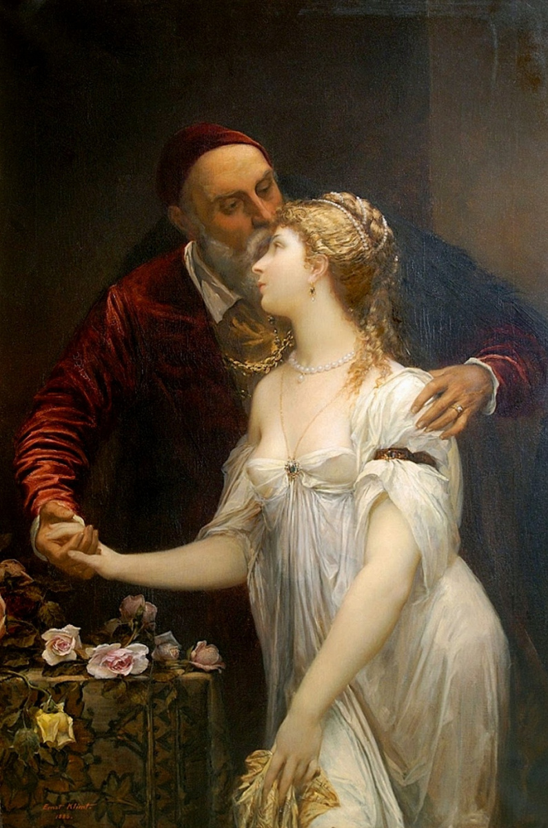 Ernst Klimt. Titian and Lavinia