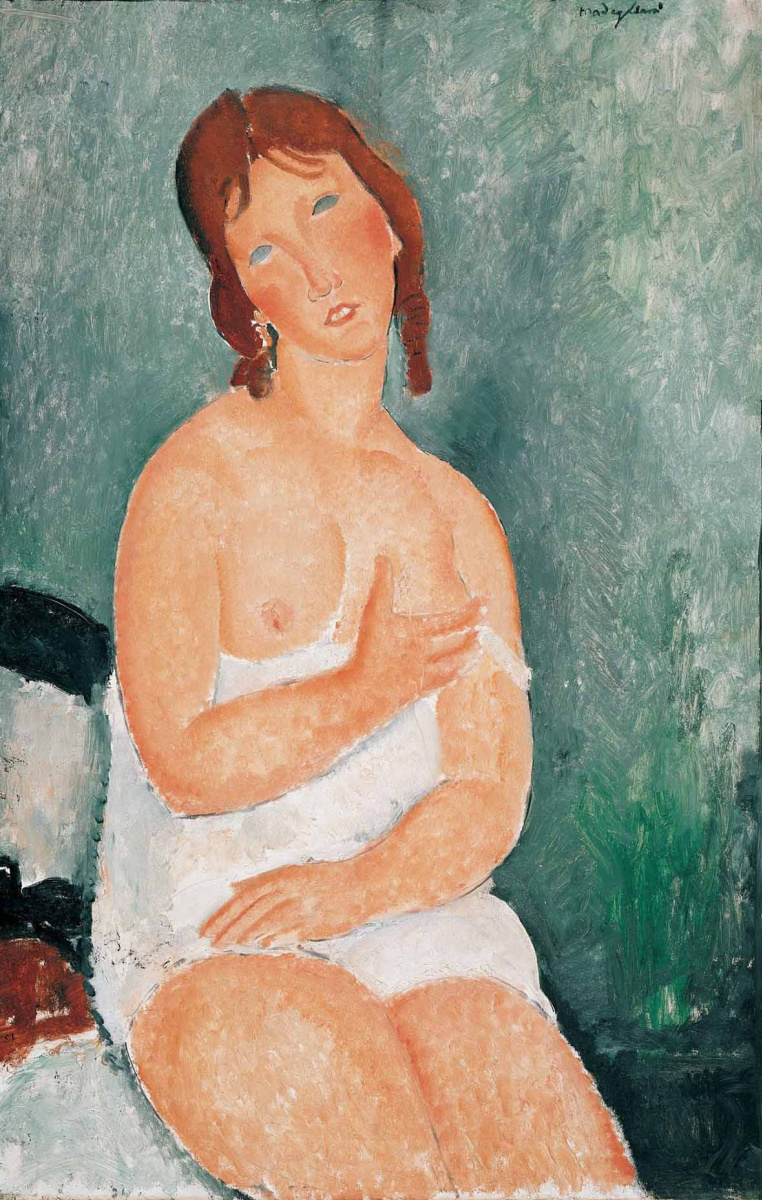 Amedeo Modigliani. Girl in a chemise