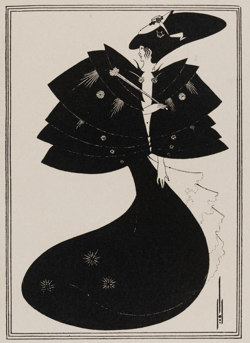 Aubrey Beardsley. Black Cape