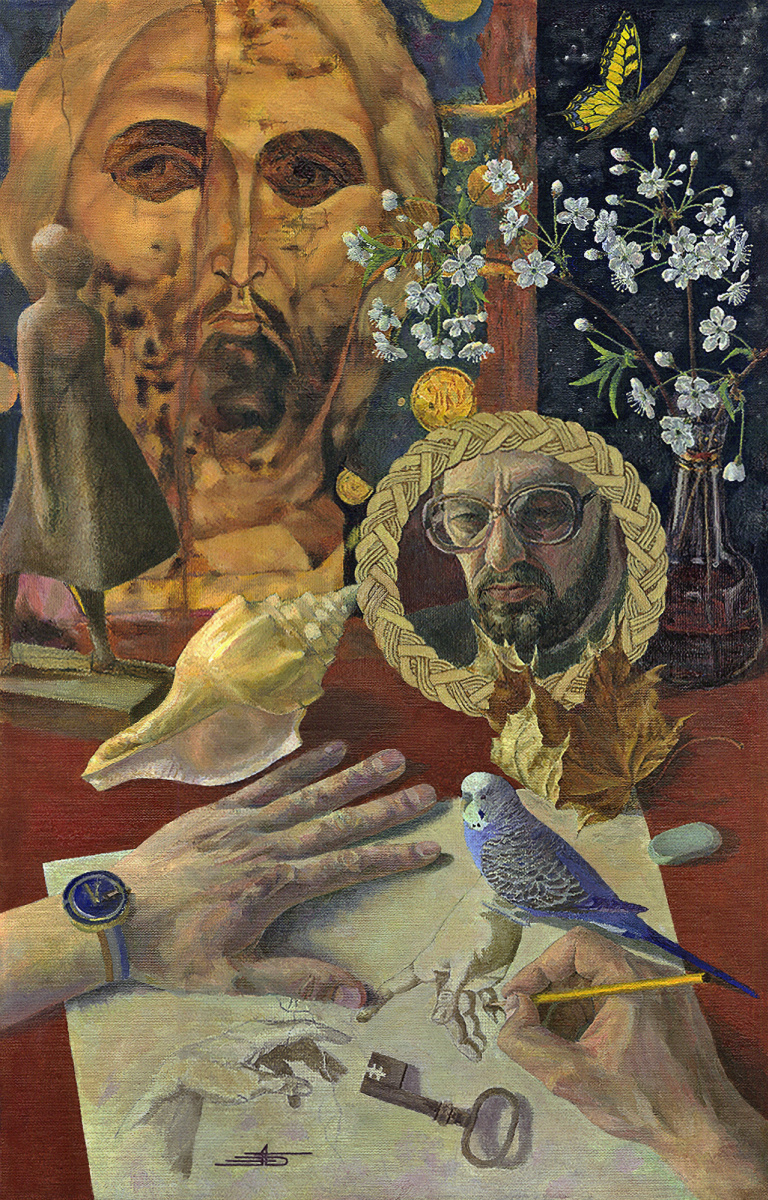 Andrei Ivanovich Borisov. Still life with a parrot