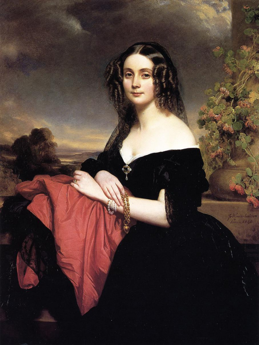 Franz Xaver Winterhalter. Claire de Byrne, the Duchess of Vallombrosa