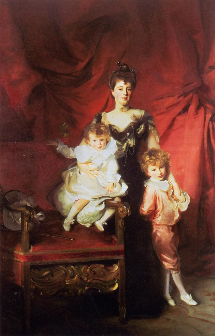 John Singer Sargent. Mrs. Casale with children Edward and Victor