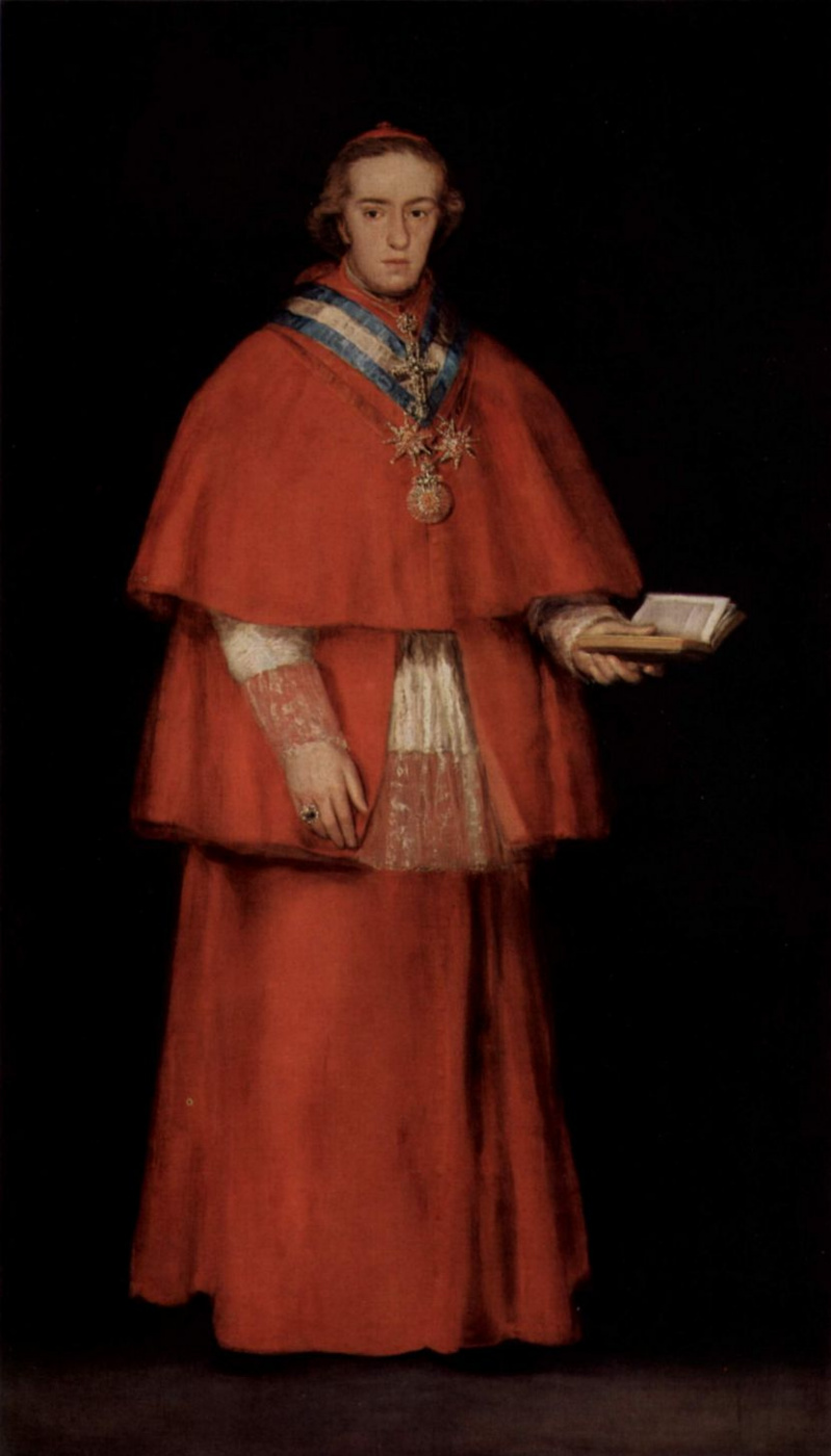 Francisco Goya. Cardinal Luis Maria de Boron