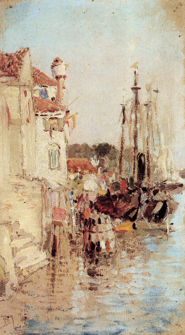 Vasily Dmitrievich Polenov. Venecia Los canales