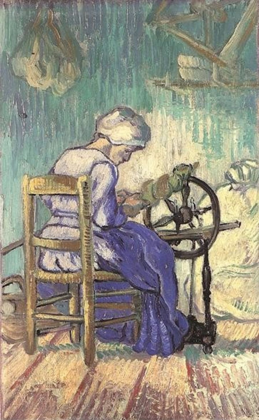 Vincent van Gogh. Peasant woman at the spinning wheel