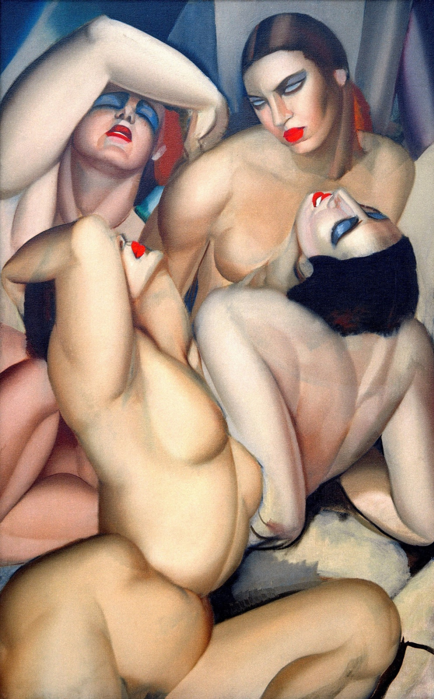 Tamara Lempicka. Grupo de cuatro desnudos