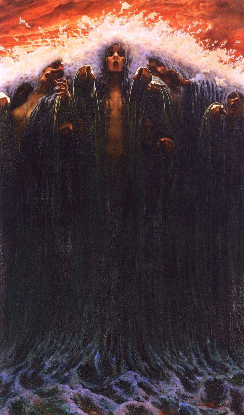 Carlos Schwabe. La Vague (The Wave)