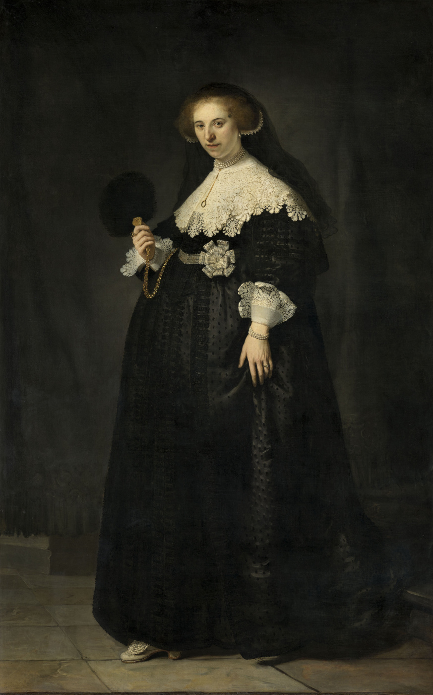 Rembrandt Harmenszoon van Rijn. Retrato de Opien Coppit, esposa de Martin Solmans