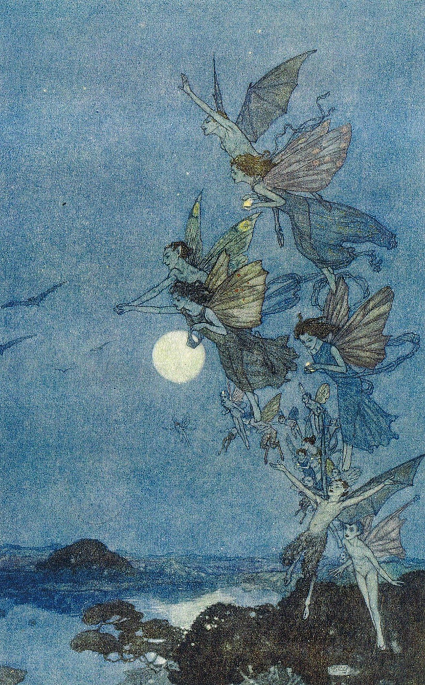 Edmund Dulac. Little fairies