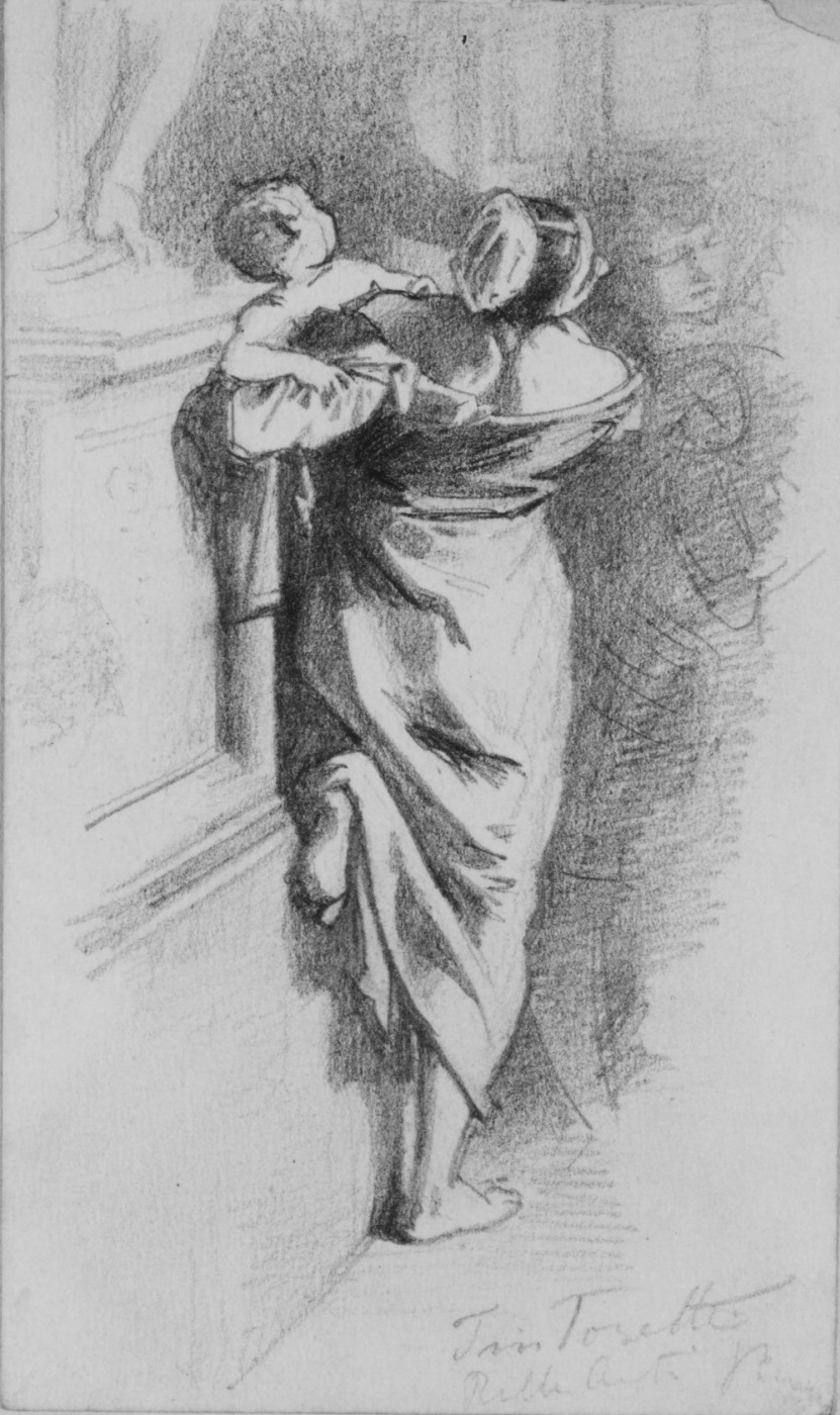 John Singer Sargent. El milagro de San Marcos (fragmento de Jacopo Tintoretto)