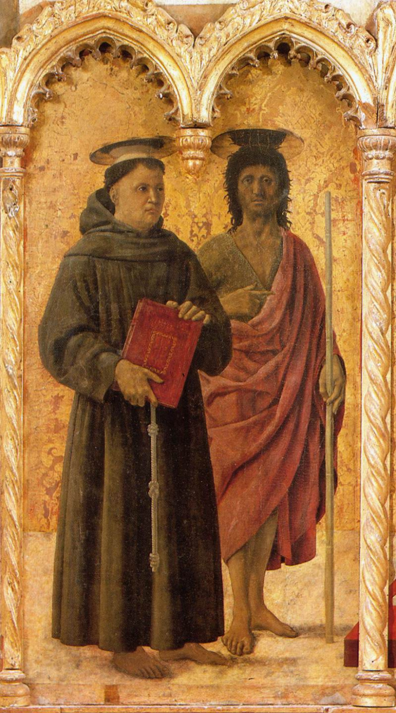 Фрагмент полиптиха Святого Антония. Святой Антоний и Иоанн Креститель