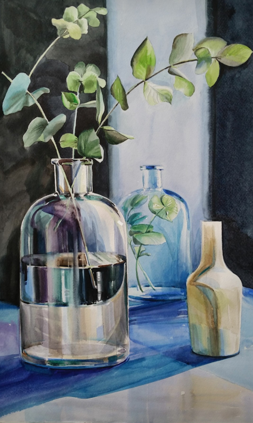 Lika Kondratsionova. Glass still life