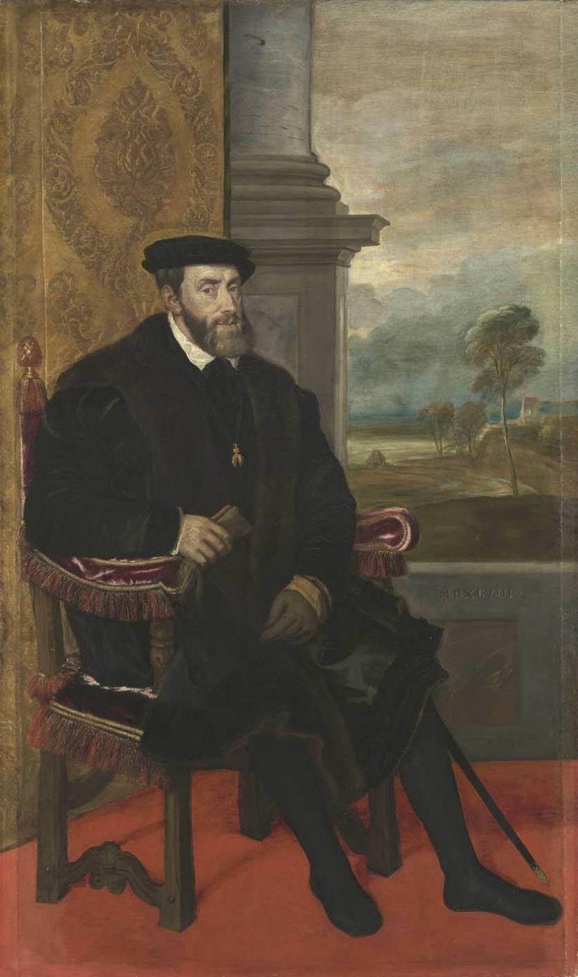 Portrait of Emperor Charles V in the armchair