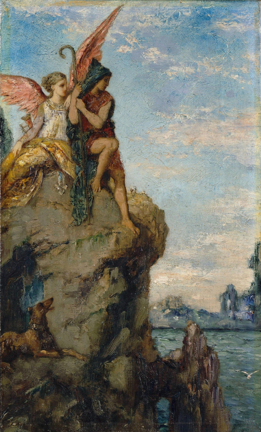 Gustave Moreau. Hesiod and Muse