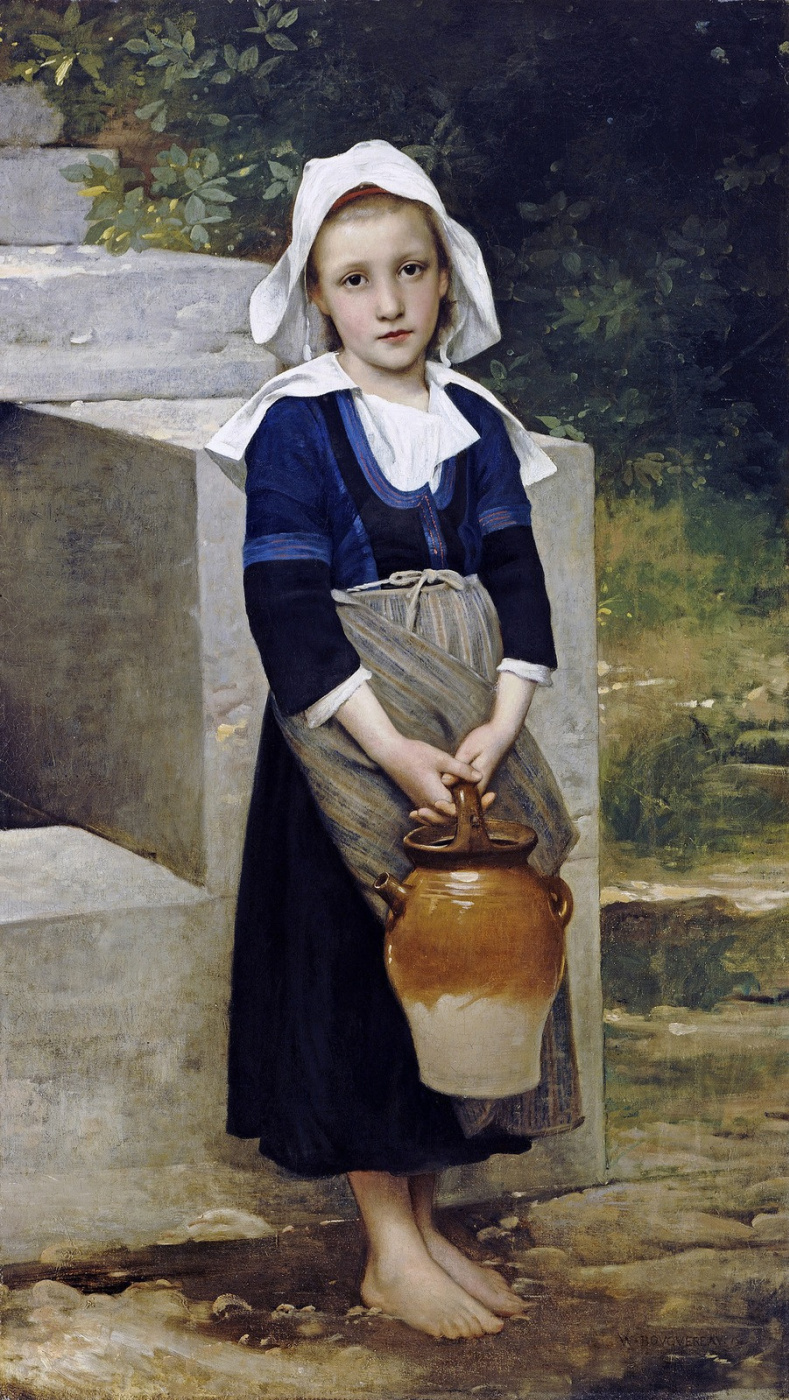William-Adolphe Bouguereau. Girl with a jug