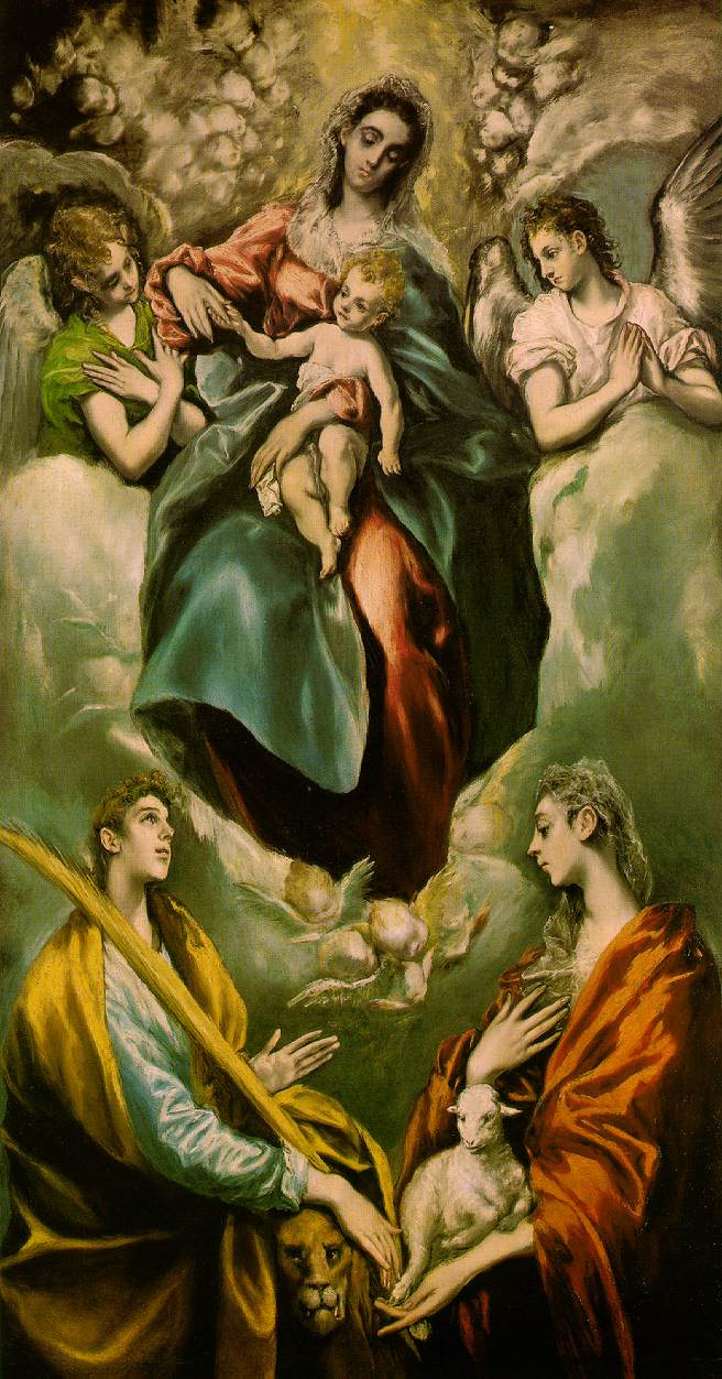 Domenico Theotokopoulos (El Greco). The Virgin And Child With St. Martina And St. Agnes