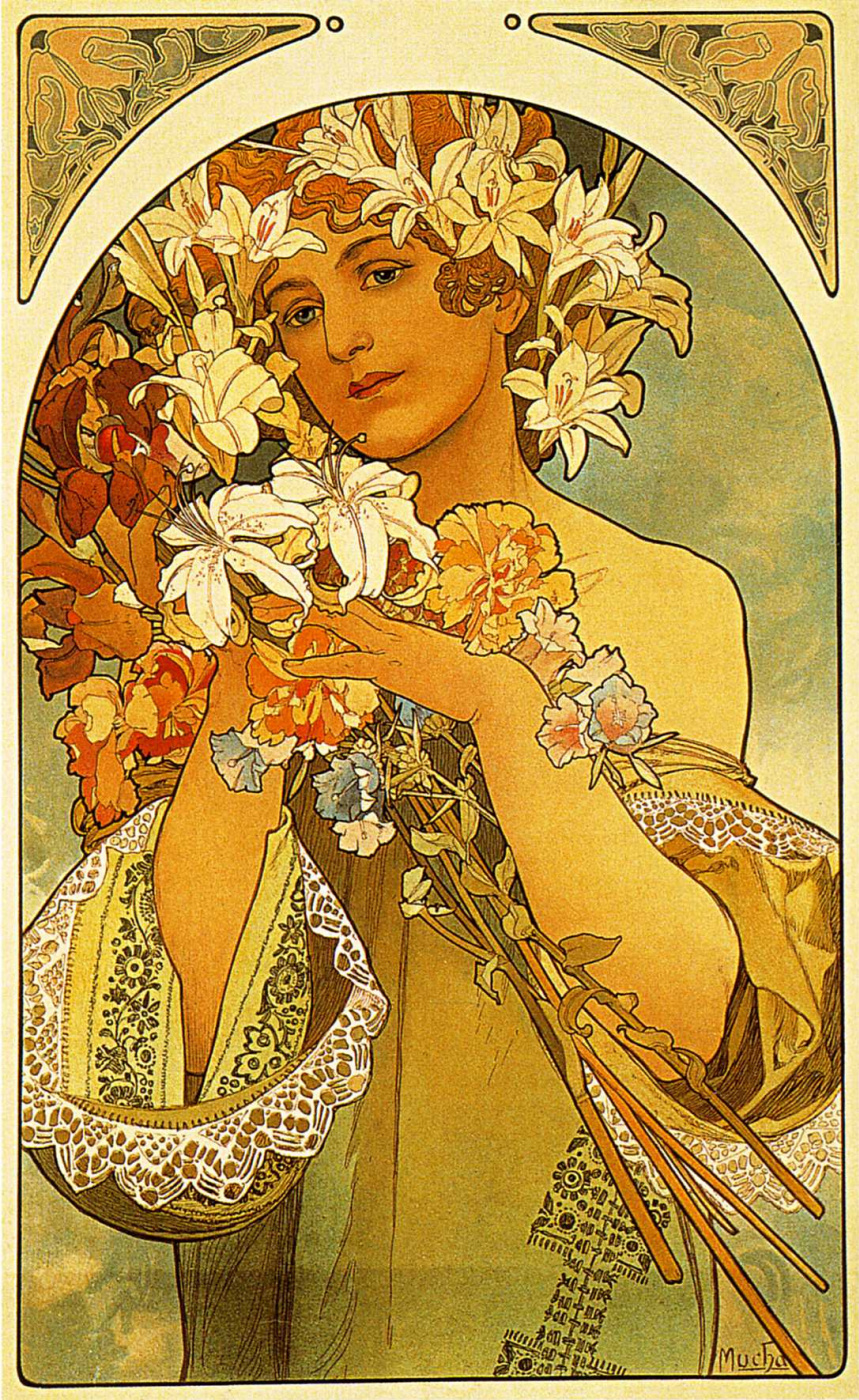 Alfonse Mucha. Flower