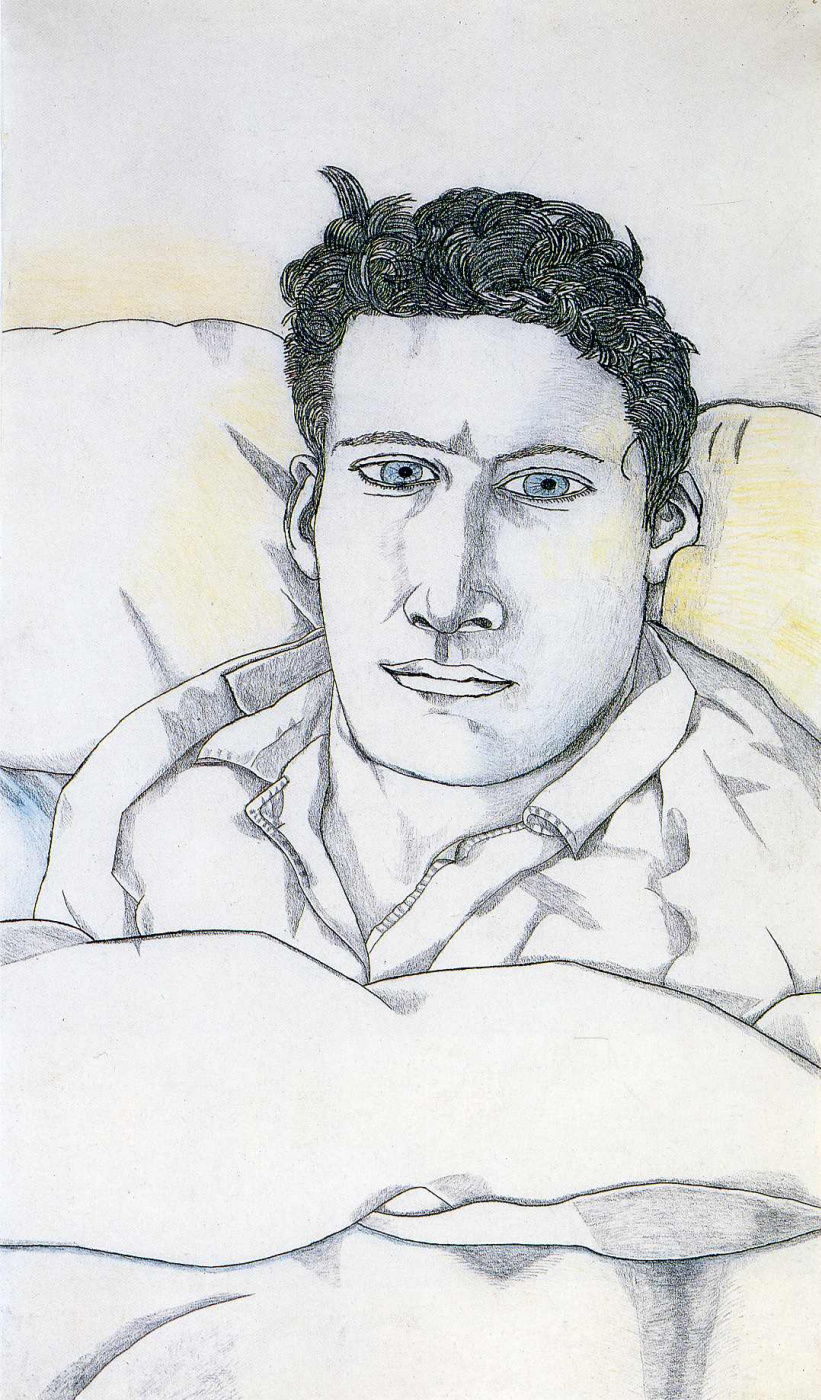 Lucien Freud. Man in bed