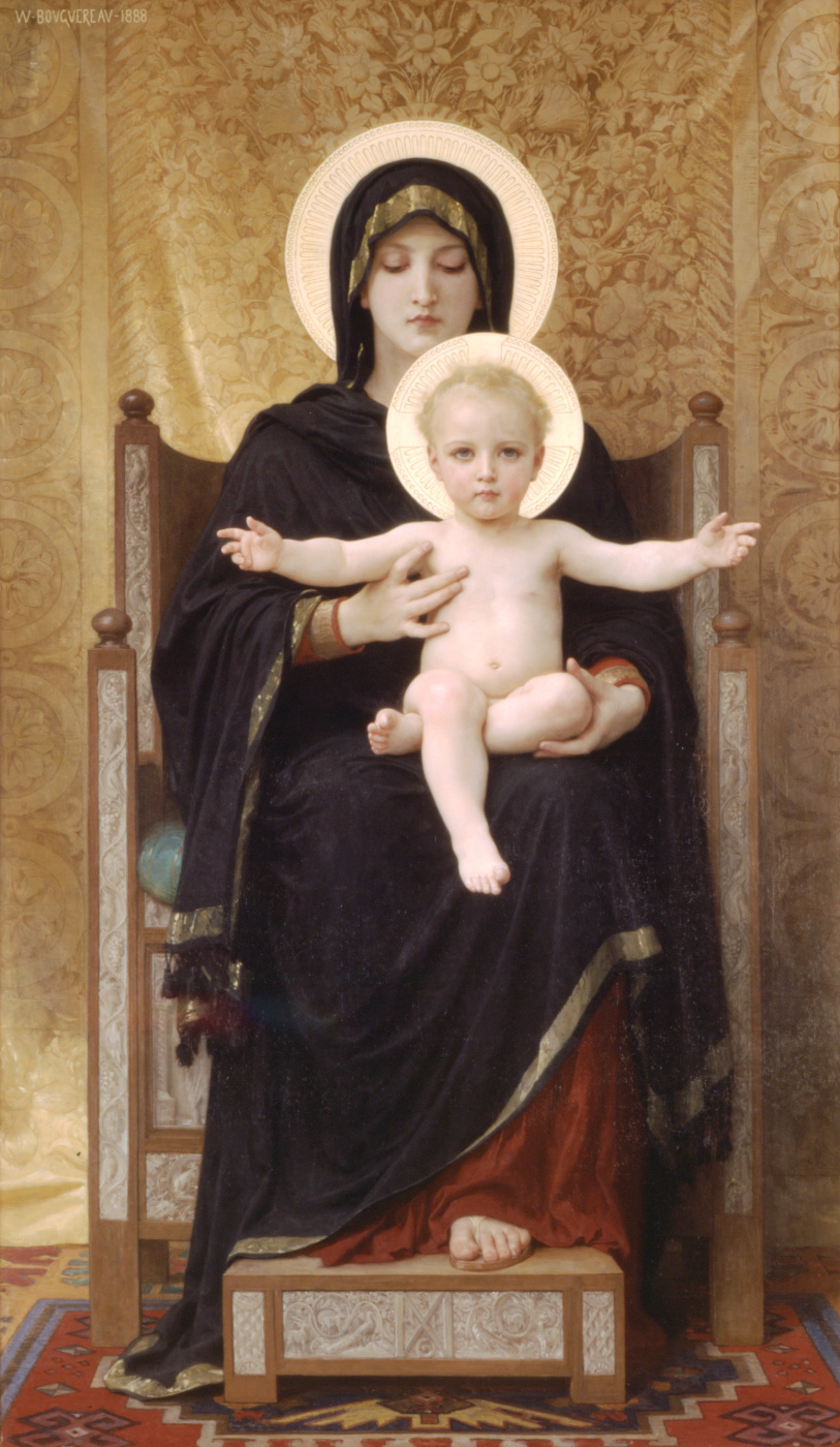 William-Adolphe Bouguereau. The Madonna and child