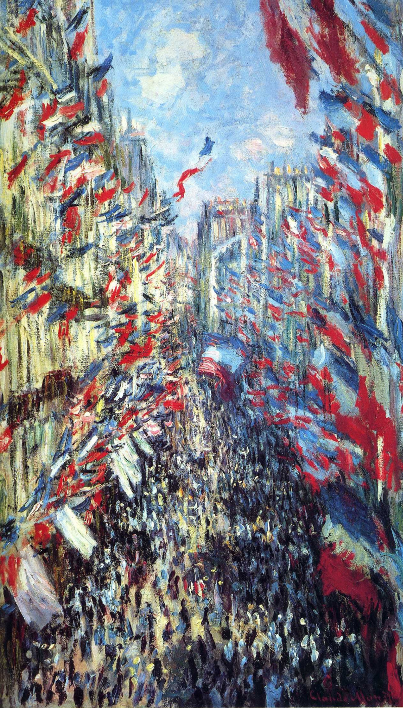 Claude Monet. The Rue Montorgueil in Paris, festival of 30 June 1878